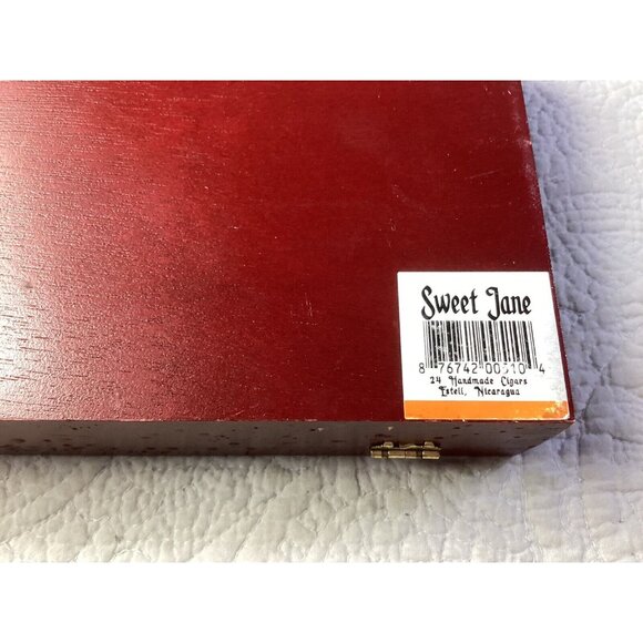 DEADWOOD SWEET JANE TOBACCO EMPTY WOODEN CIGAR BOX With Hinges* EUC - Picture 7 of 9